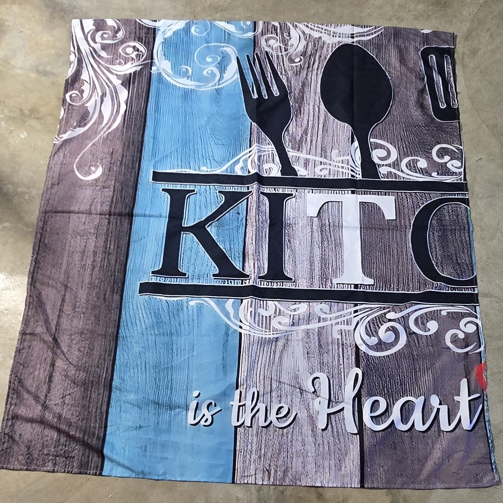 Blue and Brown Kitchen Tapestry